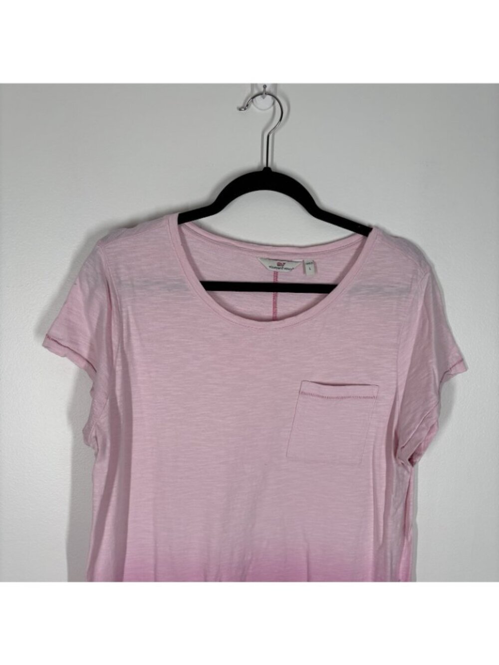 Vineyard Vines Women L Pink Cloud Ombre Slub Cotton Surftee T-Shirt Dress - Picture 3 of 7